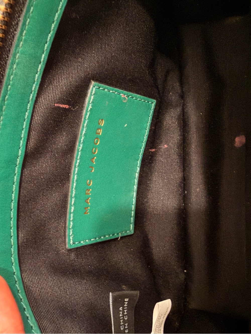 Marc Jacobs Teal and Navy Leather Crossbody Bag with Gold Hardware - Picture 6 of 7